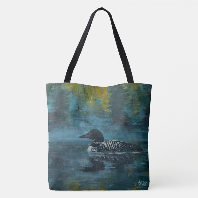 Bolso De Tela Reyezuelo coronado de rubí (Reverso)