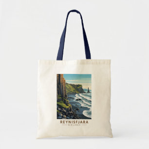 Bolso De Tela Reynisfjara Beach Islandia Viaje de arte Vintage