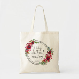 Bolso De Tela Rezar sin cesar