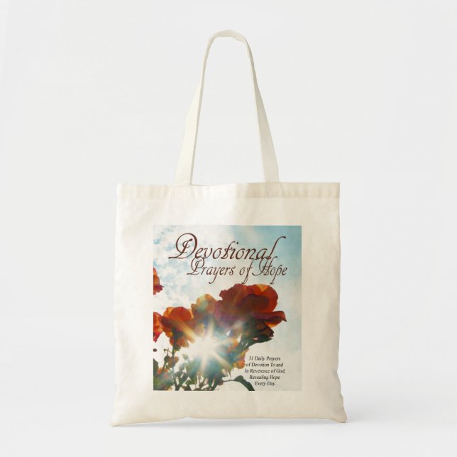 Bolso De Tela Rezos piadosos del tote del libro de la esperanza (Frente)