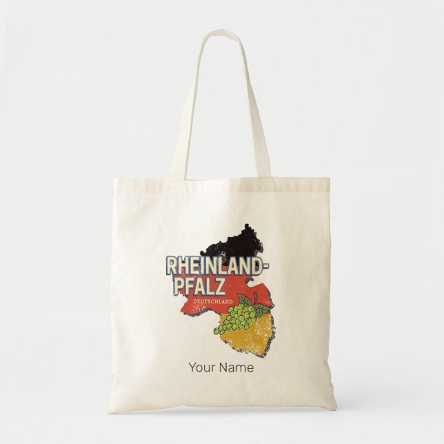 Bolso De Tela Rhineland-Palatinate Alemania RLP (Frente)