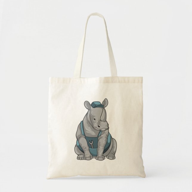 Bolso De Tela Rhino como artesano con llave (Frente)