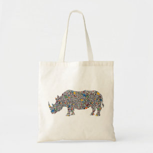 Bolso De Tela Rhinoceros-Cheetah