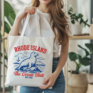 Bolso De Tela Rhode Island Marine Life Art for Nature Lovers