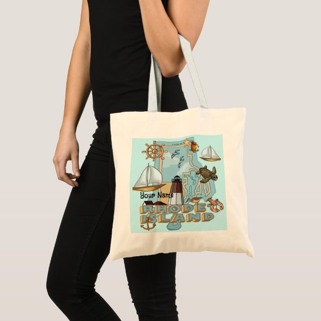 Bolso De Tela Rhode Island tota bag (Anverso (producto))