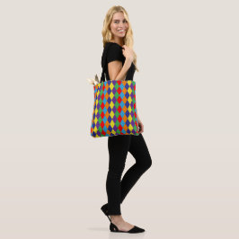 Bolso De Tela rhombus colorido