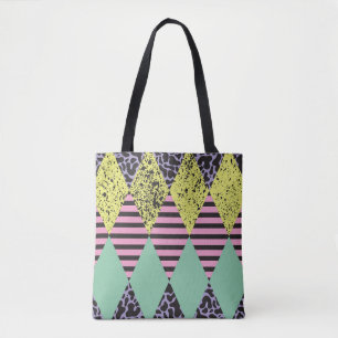 Bolso De Tela Rhombus Moderno: Resumen De Estilo Sin Marea.