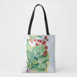 Bolso De Tela Rhubarb y Raspberries Tote Bag
