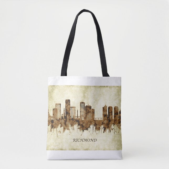 Bolso De Tela Richmond Virginia Cityscape (Anverso)