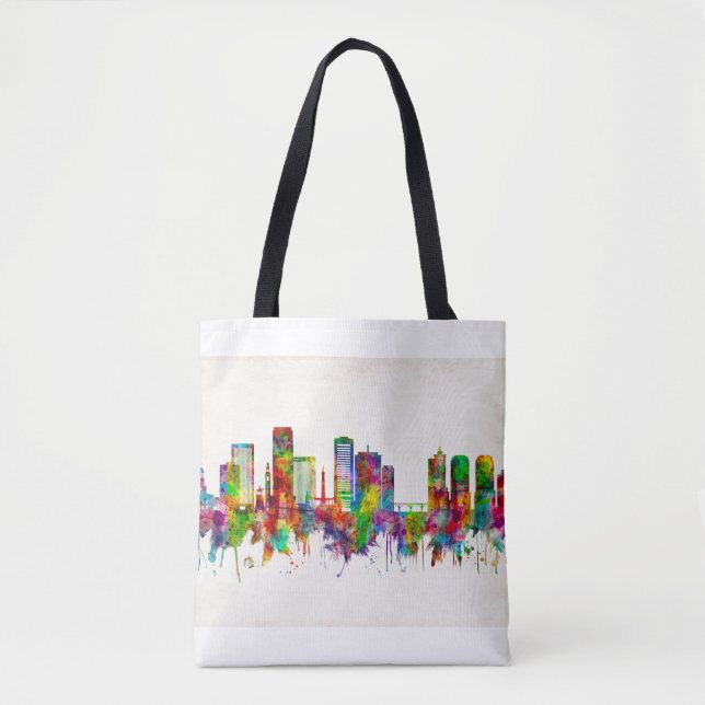 Bolso De Tela Richmond Virginia Skyline (Anverso)