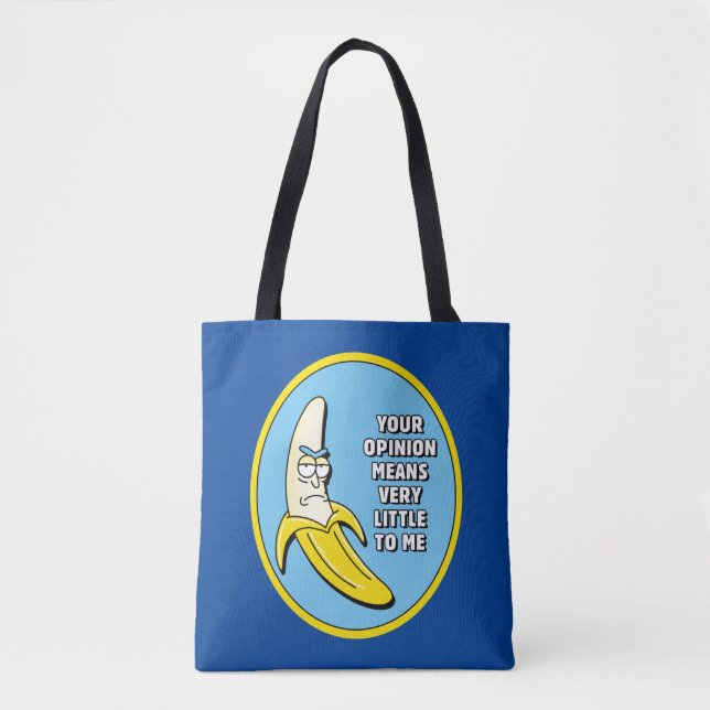 Bolso De Tela RICK AND MORTY™ | Banana Rick Badge (Anverso)