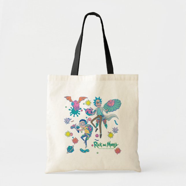 Bolso De Tela RICK AND MORTY™ | Entre El Patrón De Células Infec (Frente)