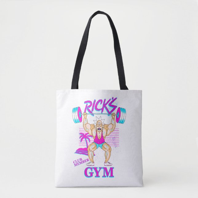 Bolso De Tela RICK AND MORTY™ | Miembro del Club Gimnasio de Ric (Anverso)