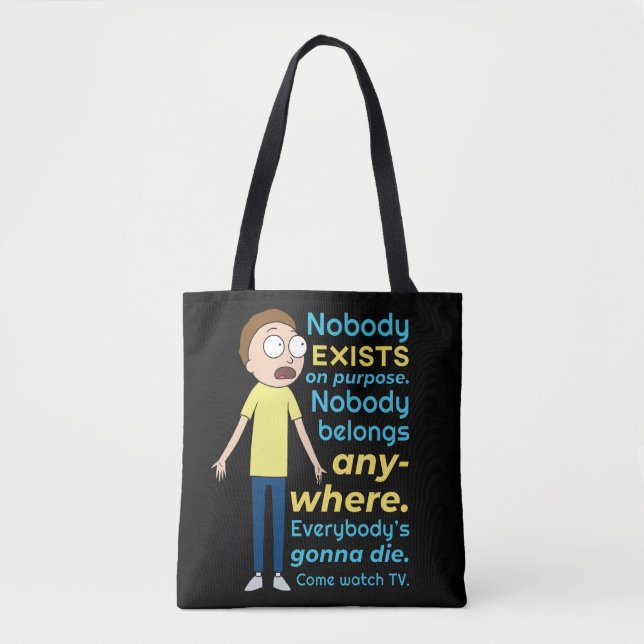 Bolso De Tela RICK AND MORTY™ | Nadie Existe A Propósito (Anverso)
