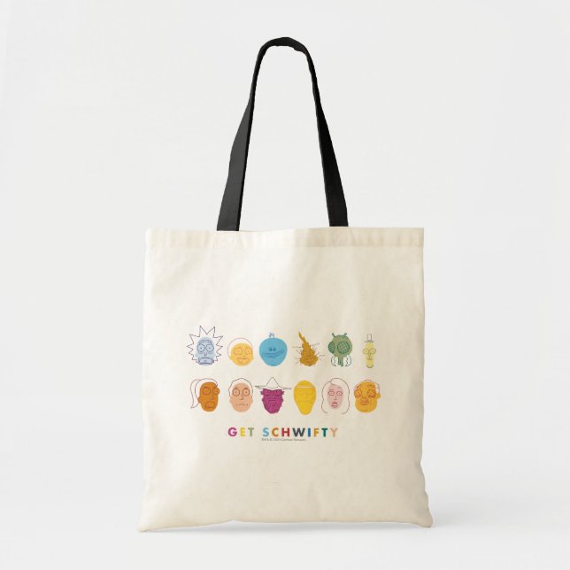 Bolso De Tela RICK AND MORTY™ | Obtener Schwifty (Frente)