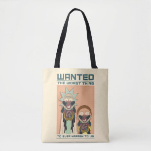 Bolso De Tela RICK AND MORTY™   Poster de Glorzo Wanted