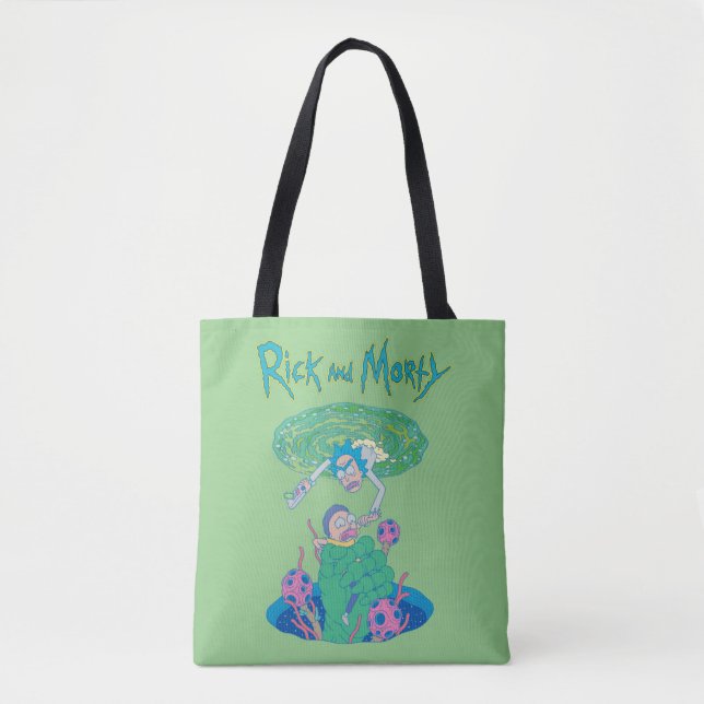 Bolso De Tela RICK AND MORTY™ | Rescate del portal (Anverso)
