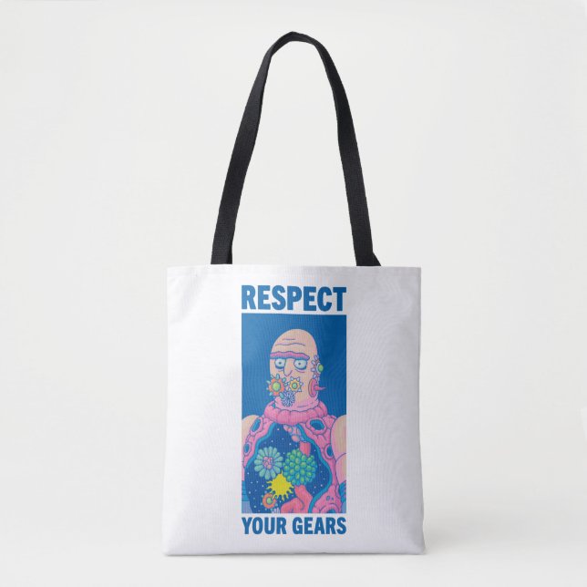 Bolso De Tela RICK AND MORTY™ | Respete sus engranajes (Anverso)