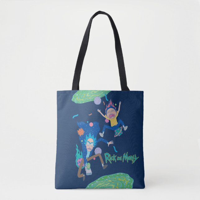 Bolso De Tela RICK AND MORTY™ | Salto del portal infectado (Anverso)