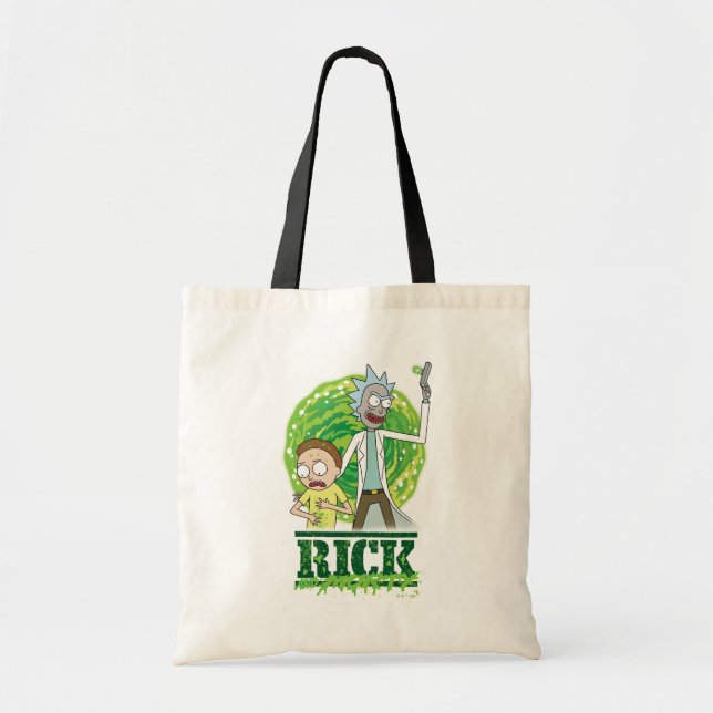 Bolso De Tela RICK AND MORTY™ | Splash verde (Frente)