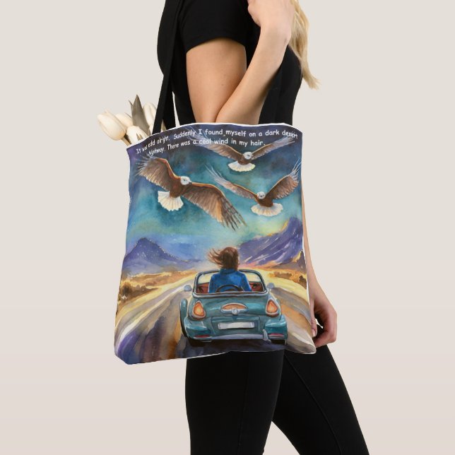 Bolso De Tela Rick London Manejando En El Oscuro Cómico Gracioso (Detalle)