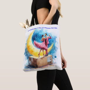 Bolso De Tela Rick London Salsa Rosa del Himalaya Divertido