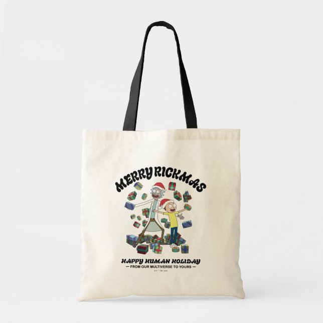 Bolso De Tela Rick y Morty | Merry Rickmas Presents (Frente)