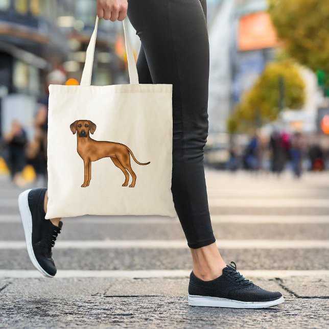 Bolso De Tela Ridgeback Rodesiano Cute Perro de León Africano Ma (Please note: This image is a digital mockup. The product may not be in scale.)