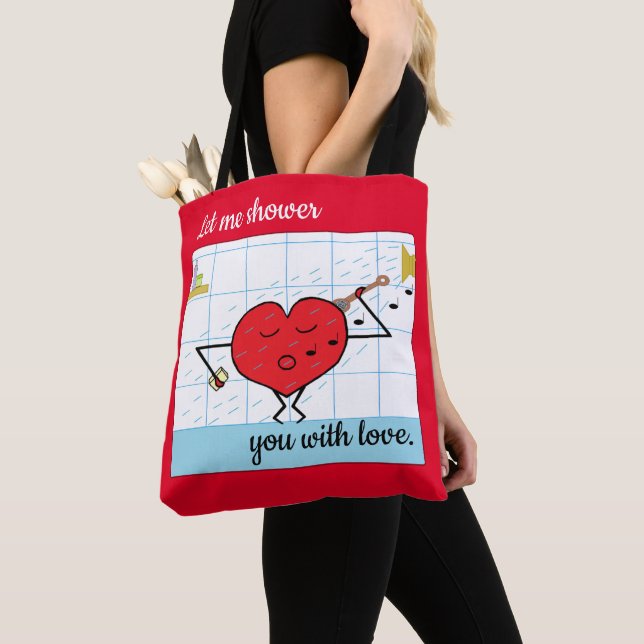 Bolso De Tela Riega con Amor: (Detalle)