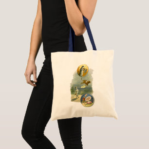 Bolso De Tela Rima infantil Vintage Mother Goose Hey Diddle
