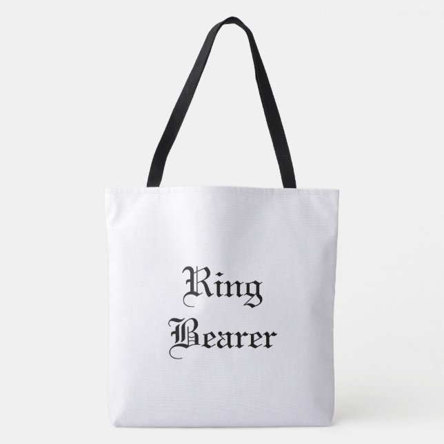 Bolso De Tela Ring Bearer Tote Bag (Anverso)