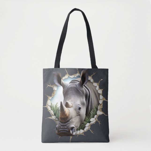 Bolso De Tela Rinoceronte (Anverso)