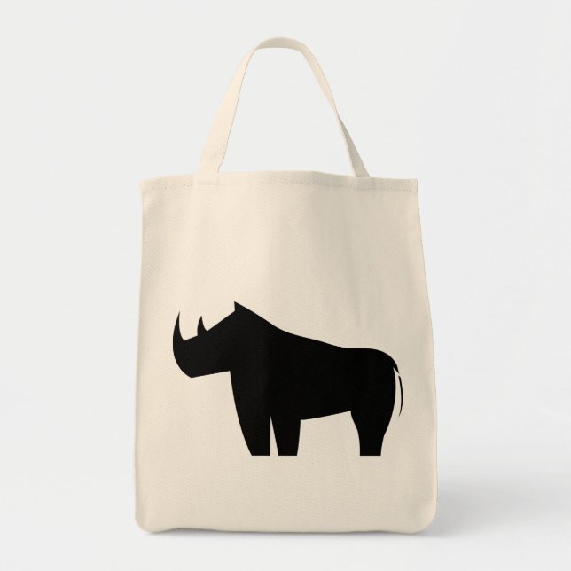 Bolso De Tela Rinoceronte de los rinocerontes (Frente)