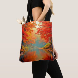 Bolso De Tela Río Forestal Autumn