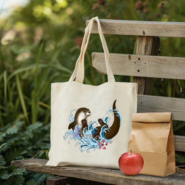 Bolso De Tela Río Otter Water Cute (Subido por el creador)