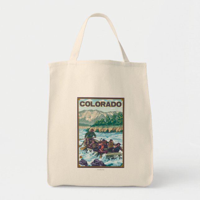 Bolso De Tela Río RaftingColorado (Frente)