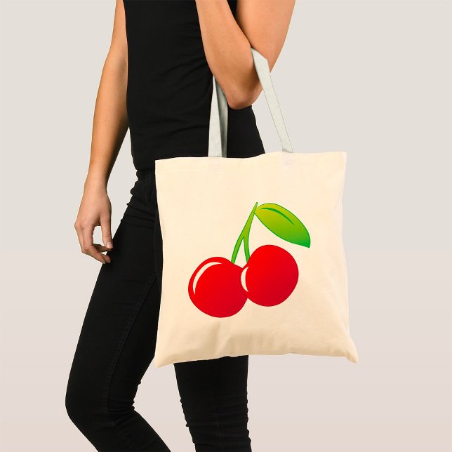 Bolso De Tela Ripe Bright Red Cherries (Subido por el creador)