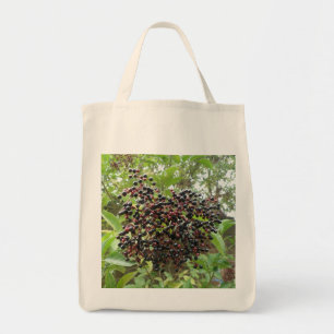 Bolso De Tela Ripening Elderberries Organic Grocery Tote Bag