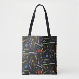 Bolso De Tela RIQUEZA Y MORTY™ Patrón de cometas del espacio