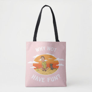 Bolso De Tela RIQUEZA Y MORTY™ Por qué no divertirse