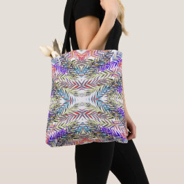Bolso De Tela Riscos Coloridos