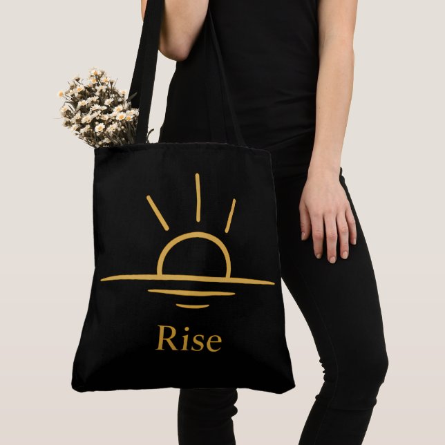 Bolso De Tela Rise — Minimalist Sunrise (Detalle)