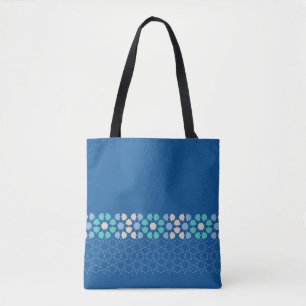 Bolso De Tela Ritmo de Tranquilidad Turquesa