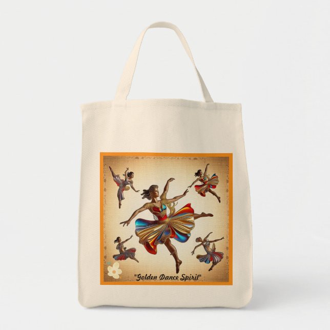 Bolso De Tela "Ritmos de danza Inspiradora" (Frente)