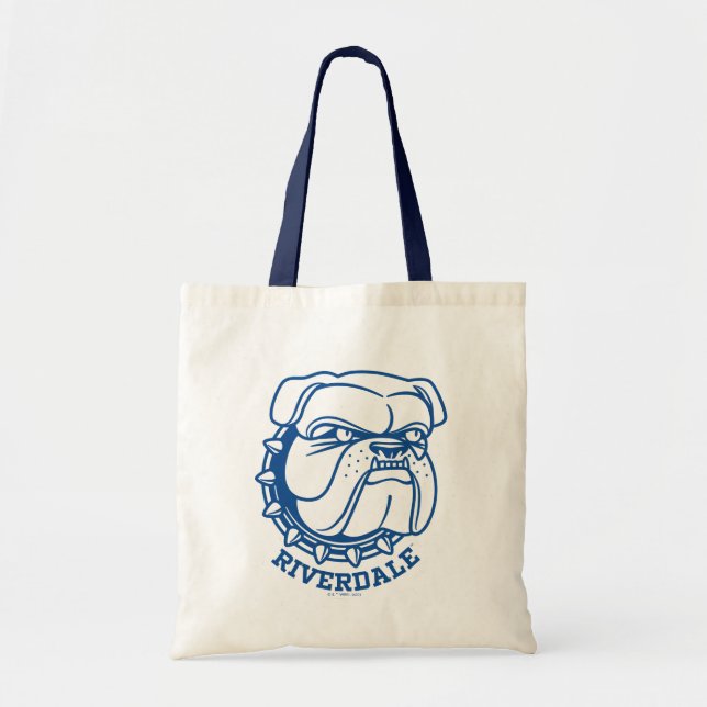 Bolso De Tela Riverdale Bulldog Head (Frente)