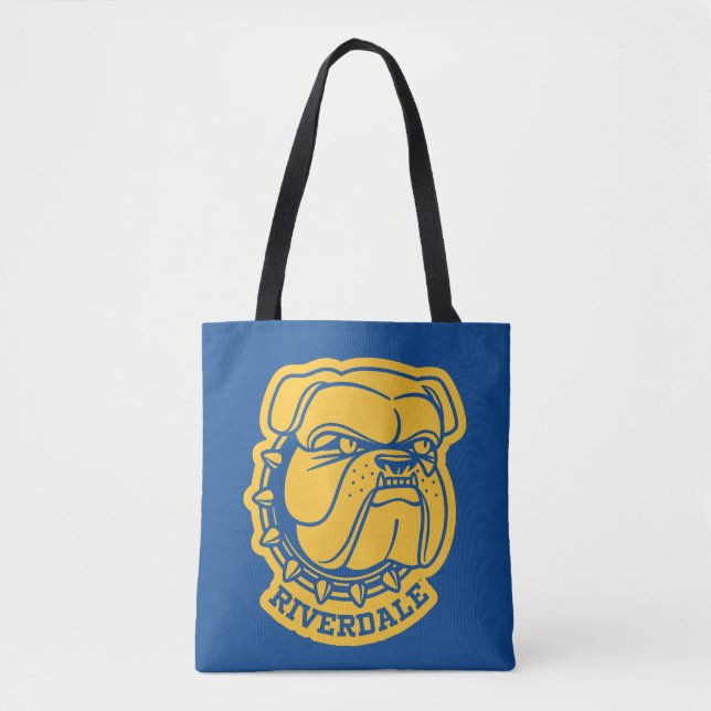 Bolso De Tela Riverdale Bulldog Head (Anverso)