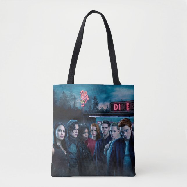 Bolso De Tela Riverdale fuera del Poster Diner del Pop (Anverso)