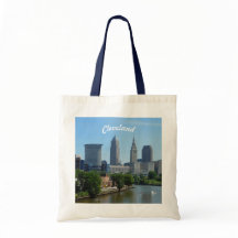 Riverview Cleveland Skyline Tote Bag