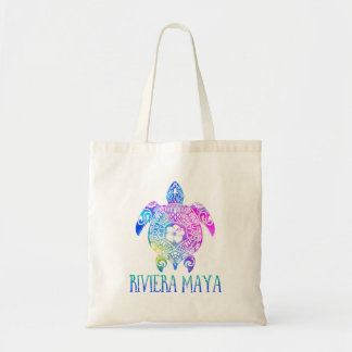 Bolso De Tela Riviera Maya México Vacaciones de tortuga de tinte