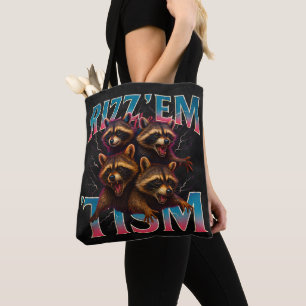 Bolso De Tela Rízzalos Con La Camiseta Del Meme Tism Autismo Div